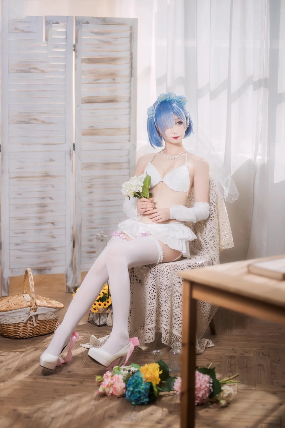 封疆疆v - 蕾姆 花嫁 [26P-118MB] tg@simisebaisi 【丝足阁】018.webp